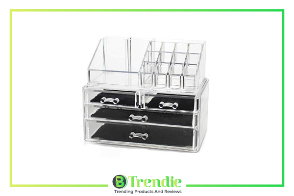 1. Unique Home Acrylic Jewelry and Cosmetic Organizer 1